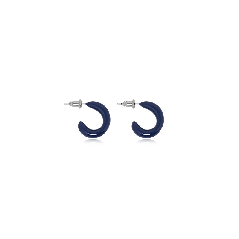Gloss C-Curve Stud Earrings