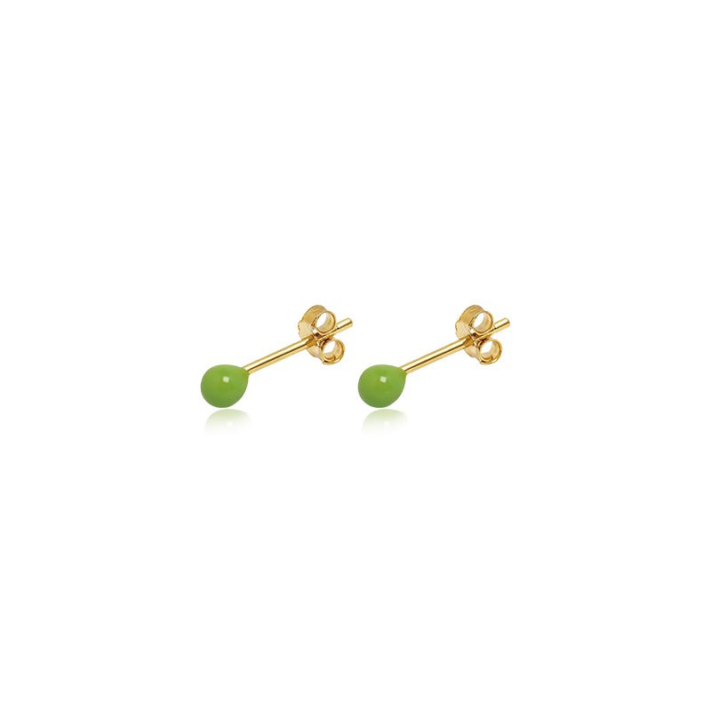 Color Dot Stud Earrings