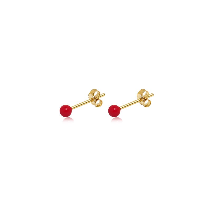 Color Dot Stud Earrings