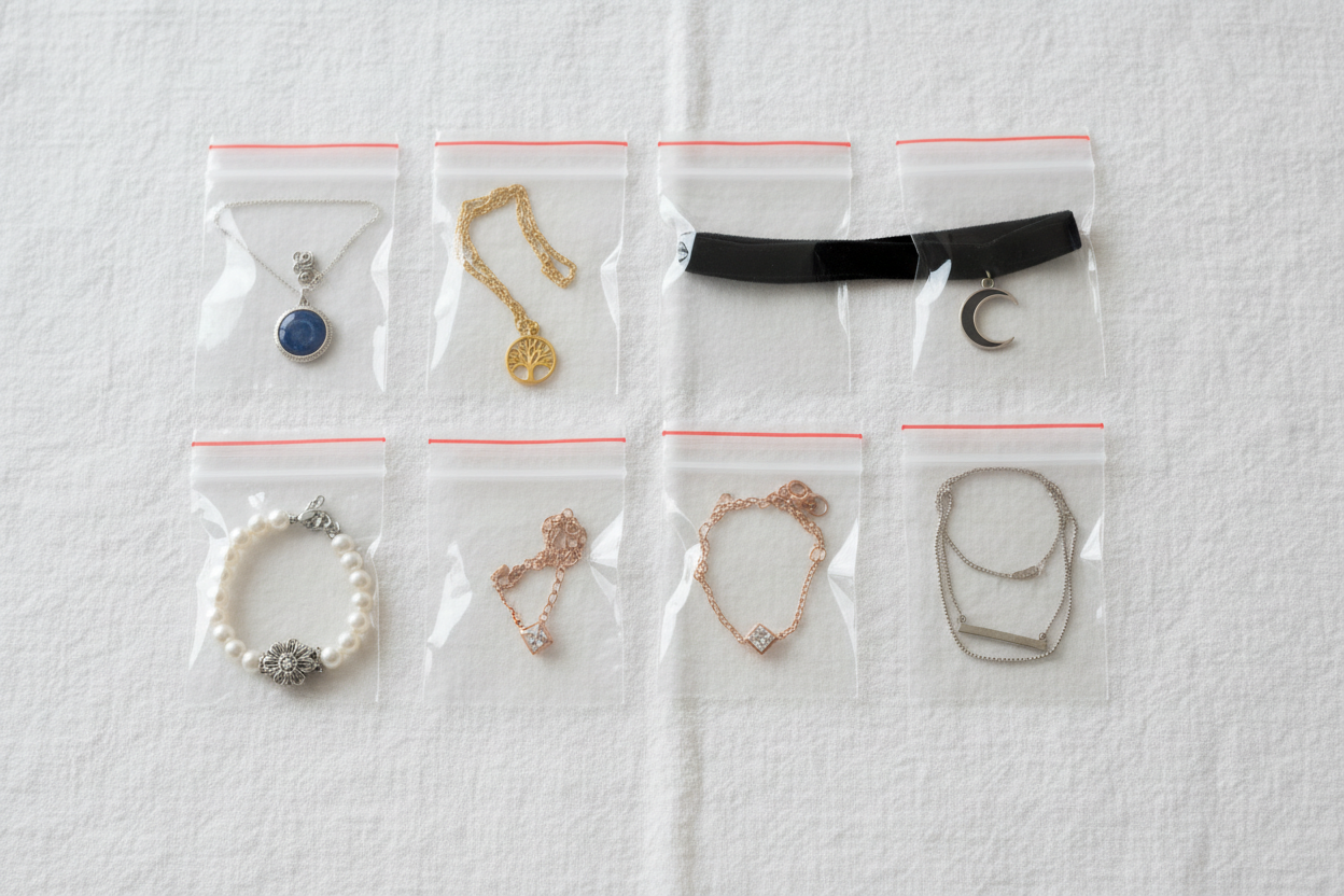 How To Pack Necklaces So They Don't Get Tangled