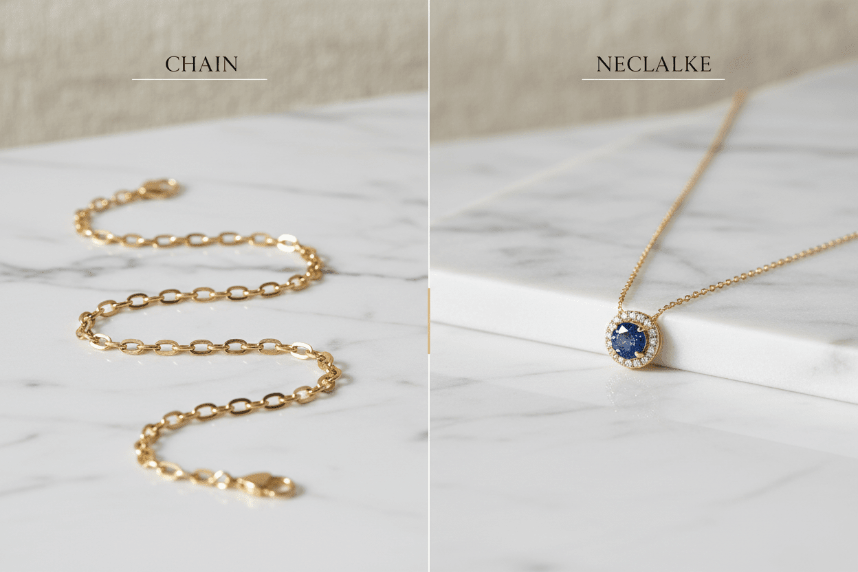 Difference Between a Necklace and a Chain