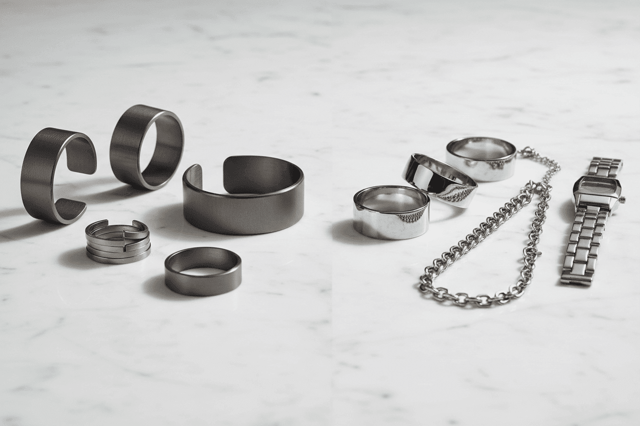 Titanium vs Stainless Steel Jewelry: What’s the Difference
