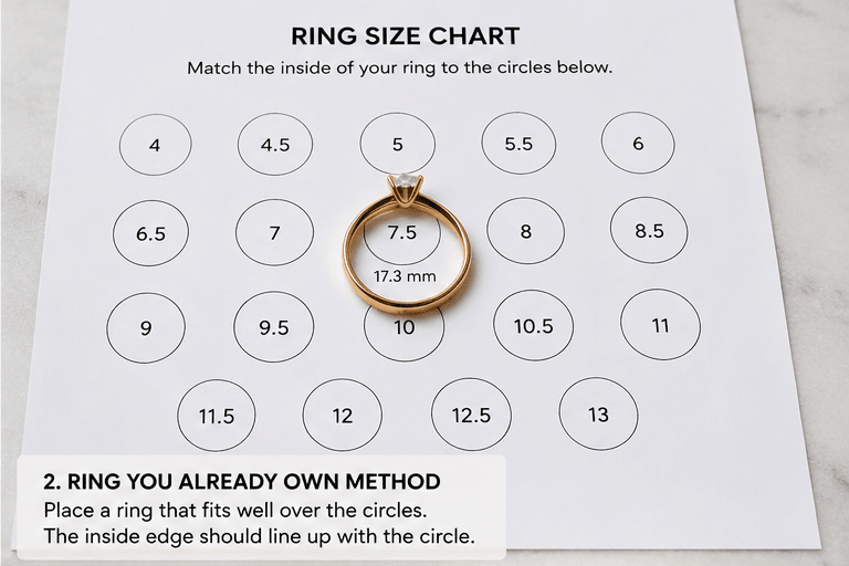 How to Measure Your Ring Size at Home Accurately