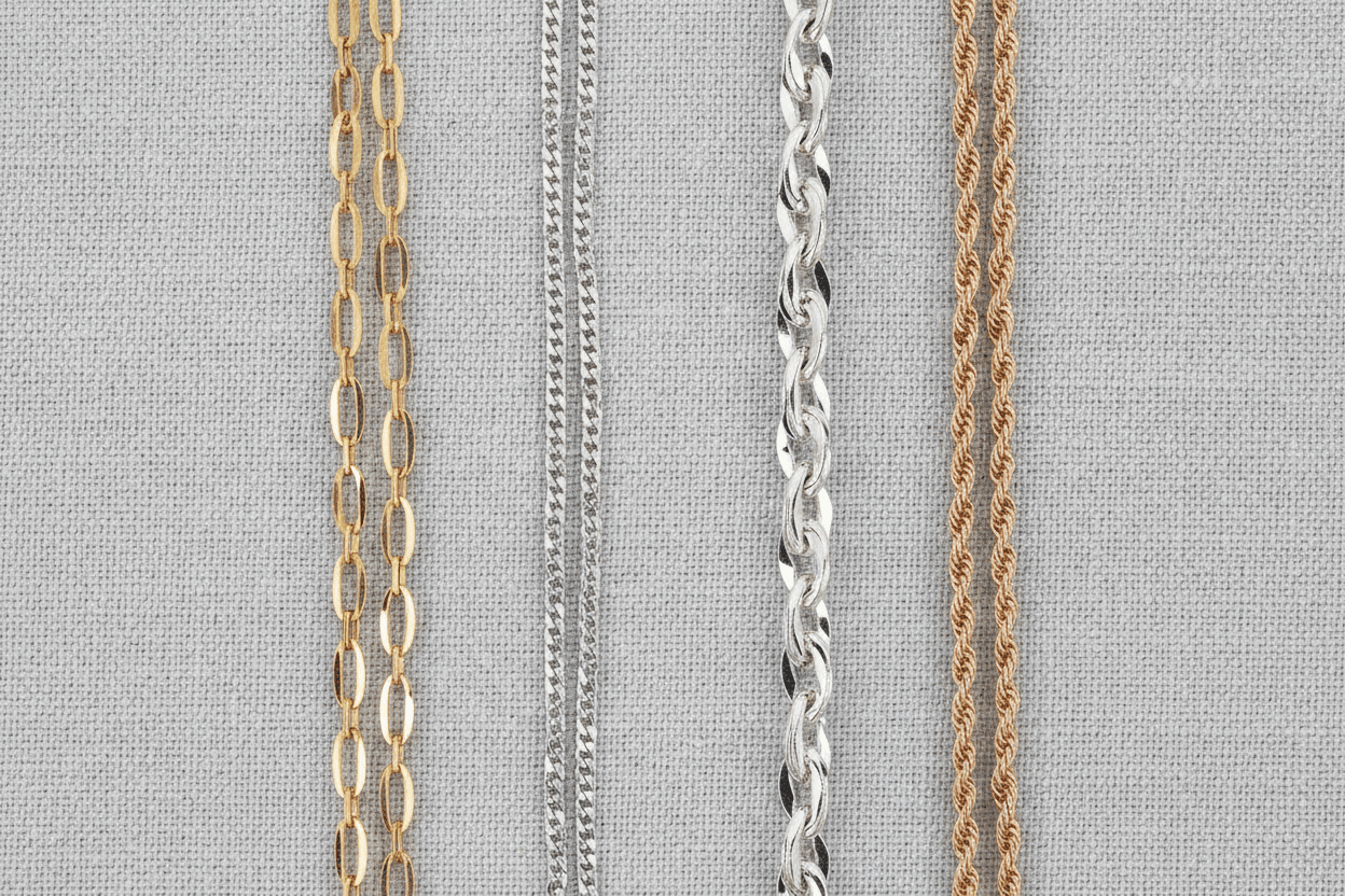 22 Types of Main Necklace Chain Styles (Full Guide)