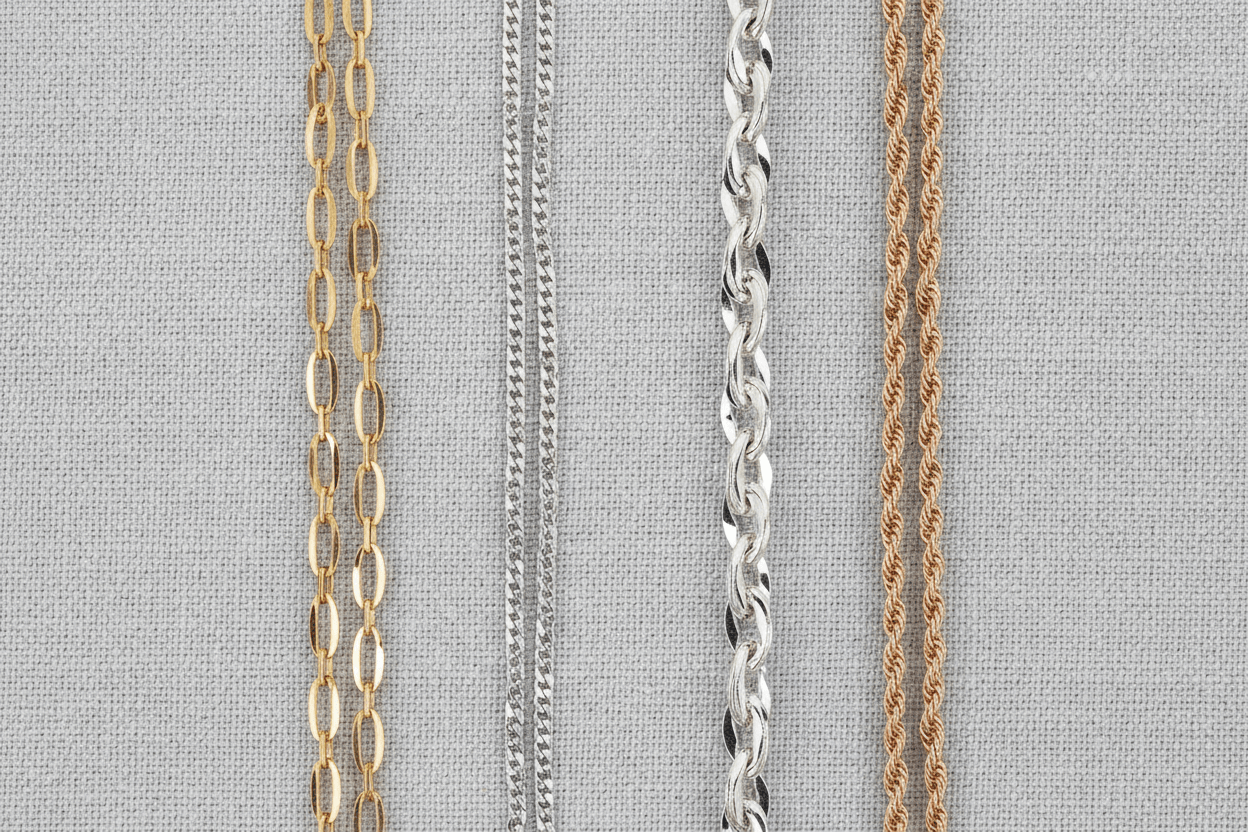 22 Types of Main Necklace Chain Styles (Full Guide)