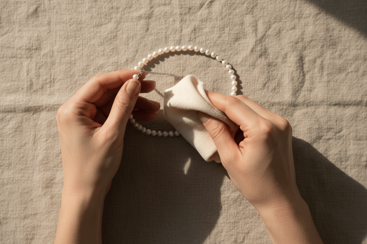 How to Clean Pearl Jewelry Safely Without Damaging It