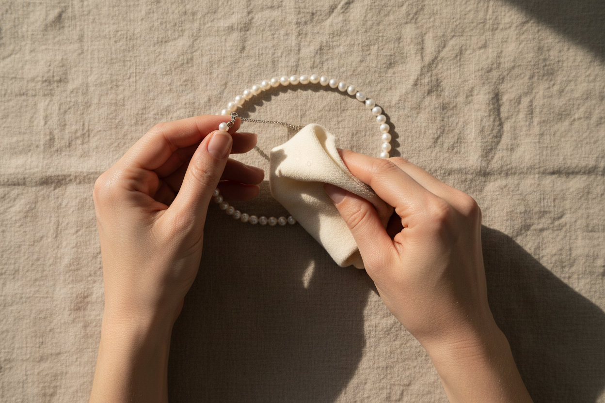 How to Clean Pearl Jewelry Safely Without Damaging It