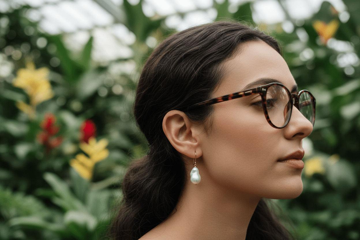 How to Style Earrings With Glasses