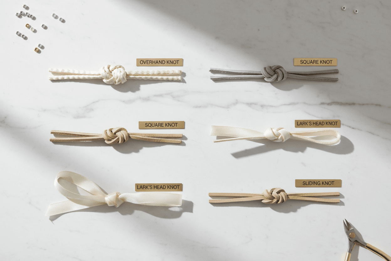 Types of Knots for Jewelry Making (Beginner's Guide)