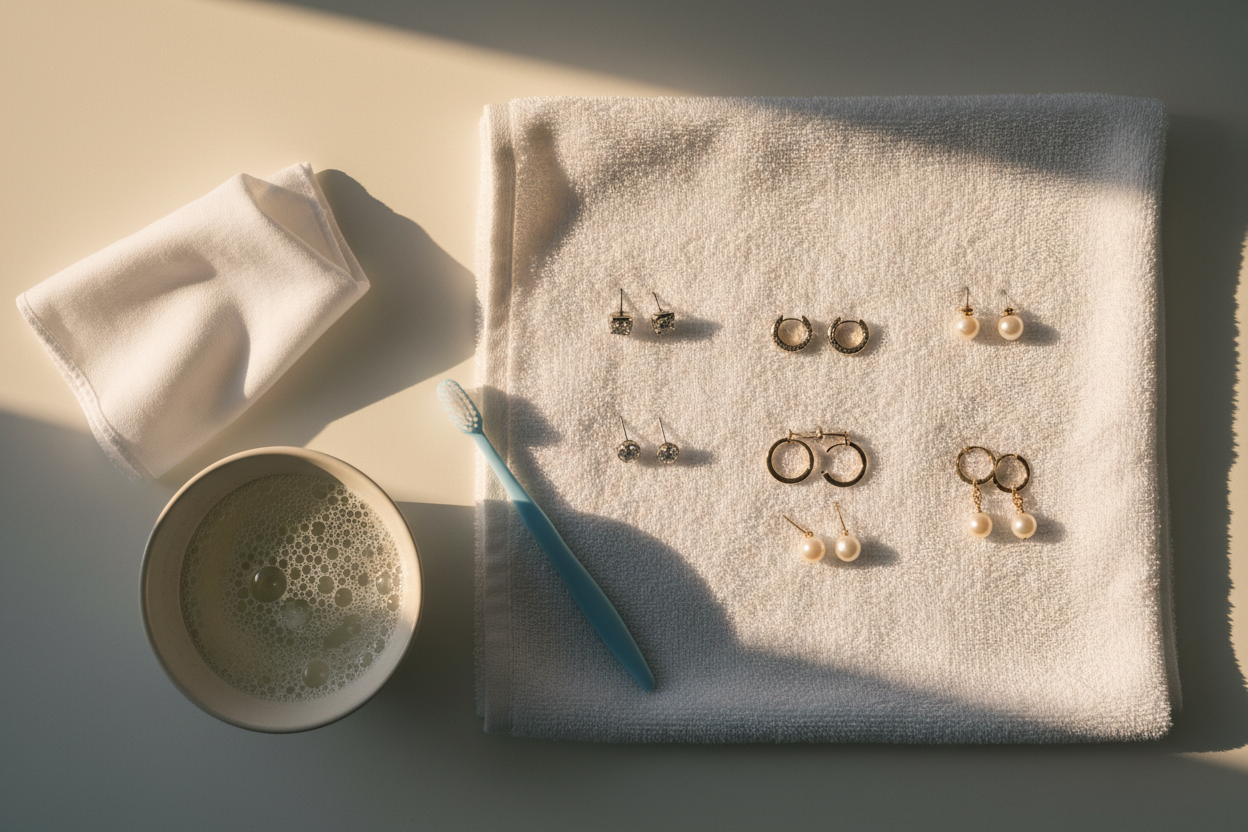 How to Clean Earrings at Home (Beginner Guide)