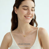 Ribbon Charm Pendant Necklace