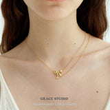 Ribbon Charm Pendant Necklace