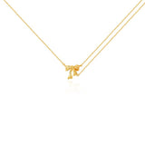Ribbon Charm Pendant Necklace