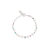 Color Bead Pearl String Necklace