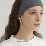 Starry Matte Teardrop Zirconia Huggie Earrings