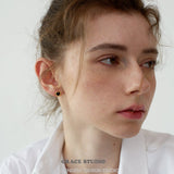 Enamel Heart Petite Stud Set