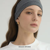 Starry Matte Teardrop Zirconia Huggie Earrings