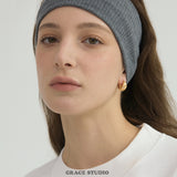 Starry Matte Teardrop Zirconia Huggie Earrings