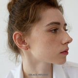 Enamel Heart Petite Stud Set