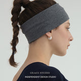 Starry Matte Teardrop Zirconia Huggie Earrings