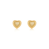 Enamel Heart Petite Stud Set