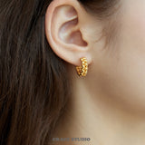 Braided Link Hoop Earrings