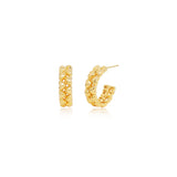 Braided Link Hoop Earrings