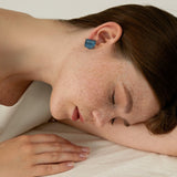 Ripple Square Acrylic Stud Earrings