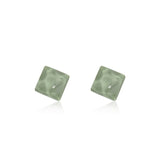 Ripple Square Acrylic Stud Earrings