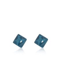Ripple Square Acrylic Stud Earrings - Grace Studio