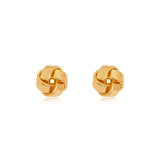 Twist Knot Dome Stud Earrings
