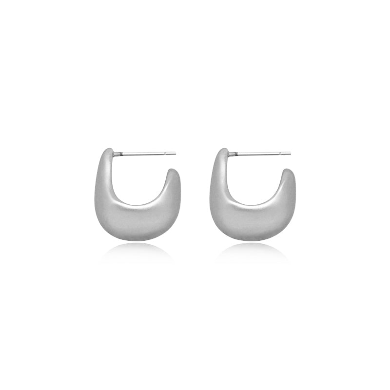 Matte Teardrop Sculptural Studs