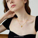 Heart Duo Layered Pendant Necklace