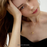 Heart Duo Layered Pendant Necklace