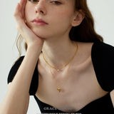 Heart Duo Layered Pendant Necklace