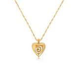 Heart Duo Layered Pendant Necklace