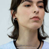 Natural Gemstone Duo Stud Earrings