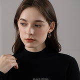 Ripple Twist Hoop Earrings