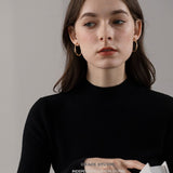 Ripple Twist Hoop Earrings