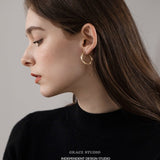 Ripple Twist Hoop Earrings