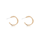 Ripple Twist Hoop Earrings