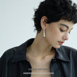 Layered Pearl Gradient Drop Earrings