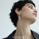 Layered Pearl Gradient Drop Earrings
