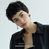Layered Pearl Gradient Drop Earrings
