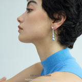 Layered Pearl Gradient Drop Earrings