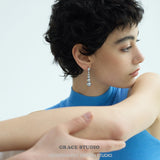 Layered Pearl Gradient Drop Earrings
