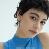 Layered Pearl Gradient Drop Earrings