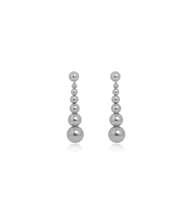 Layered Pearl Gradient Drop Earrings