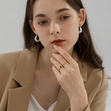Rectangular Chain Accent Ring