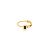 Rectangular Chain Accent Ring